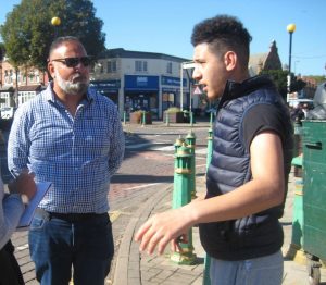 "A street corner encounter – who do I turn to for advice about local problems?""
