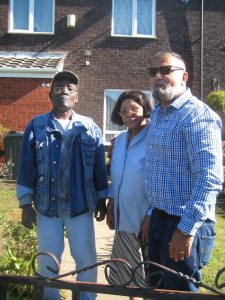 "Abdullah with residents previously involved in community activities""